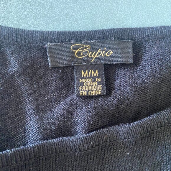 Cupio Black Owl Tunic Sweater Size Medium - Picture 10 of 12